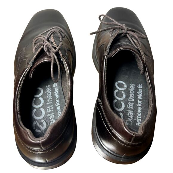 ECCO Men’s Leather Oxford Dress Shoes Brown US 10–10.5 Removable Dual Fit Insole main image 9